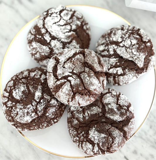 Chocolate Crinkle Cookies (12 Cookies)